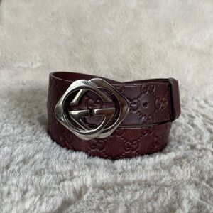 Gucci Square GG Leather Belt